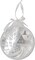 Northlight 8" White Pre-Lit LED Sparkle Winter Cottage Scene Round Christmas Ornament